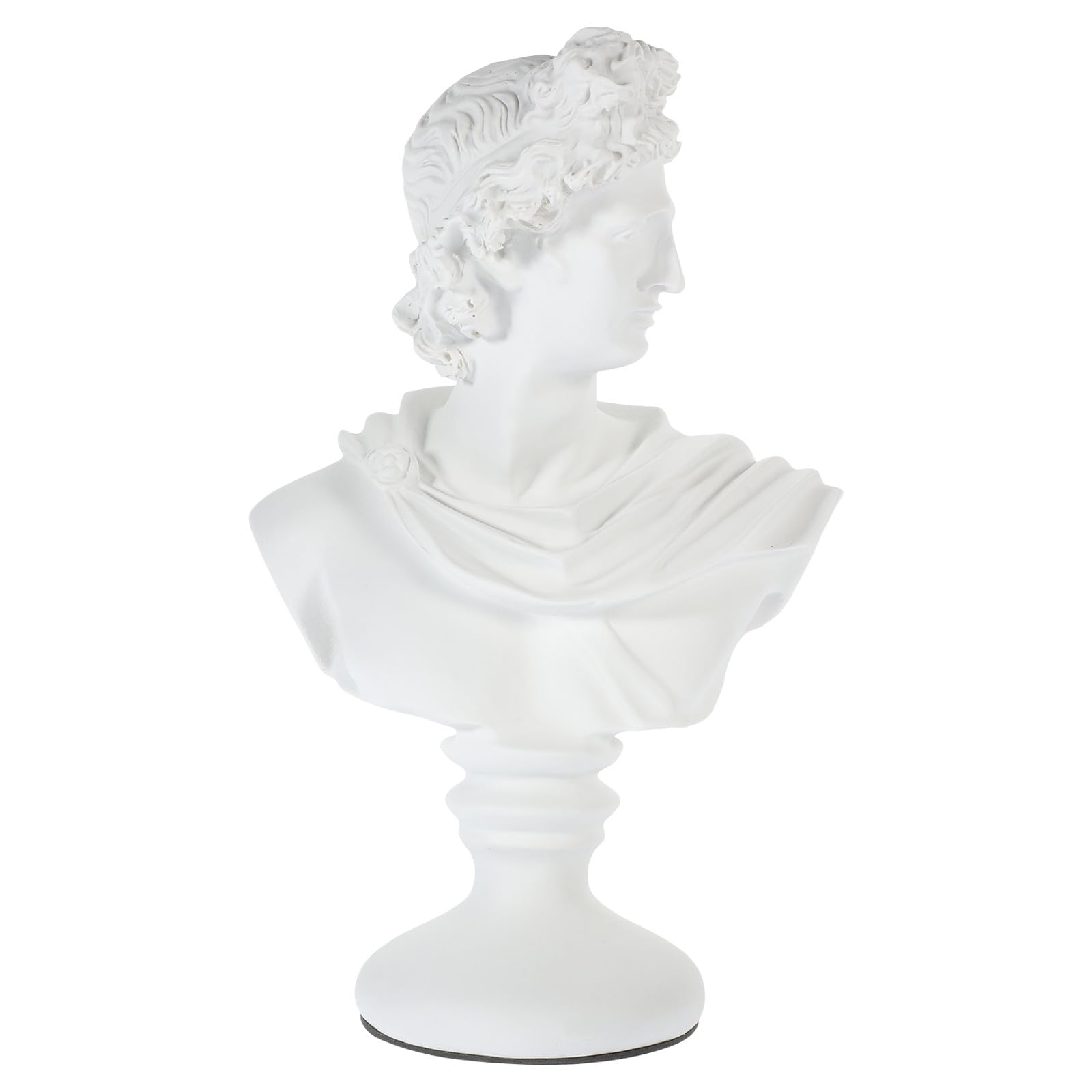 Estatua de Busto de para Mesa o Escritorio Clásica Europea Blanco de Resina Resistente a Grietas y Decoloración