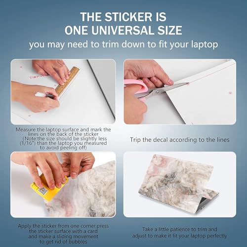 image for AORTDES Laptop Skin Sticker Decal 15-15.6 Inches, Universal Reusable V