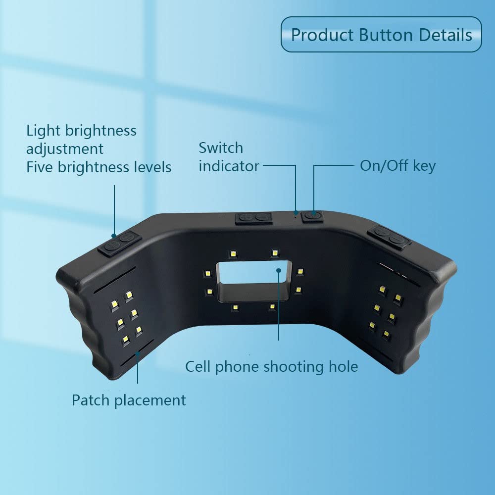Lámpara LED Dental Intraoral 20 Leds 5W Alto Brillo Fotografía Oral Herramientas de Relleno