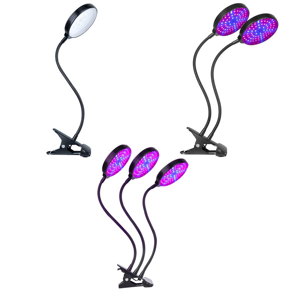 Lampada Piante, LED Coltiva La Luce Regolabile, USB Ricaricabile Telecomando Luce Crescita Pianta, LED Plant Light per Soggiorno Ufficio Interno