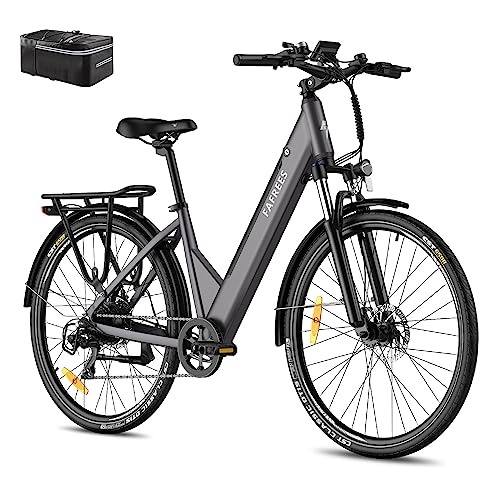 Fafrees Bicicleta Eléctrica F28 Pro, Bicicleta Eléctrica Urbana 27, 5 , Motor 250w, Batería Extraíble 14.5ah 522wh, Shimano 7 Vels, Mujer Hombre Pedelec Ebike Gris Fafrees Bicicleta Eléctrica F28 Pro, Bicicleta Eléctrica Urbana 27, 5 , Motor 250w, Batería Extraíble 14.5ah 522wh, Shimano 7 Vels, Mujer Hombre Pedelec Ebike Gris