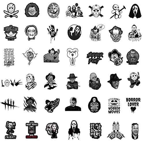 100 Pcs Horror Stickers,Horror Movie Stickers Vinyl Waterproof Stickers For Laptop,Skateboard,Hydro Flask,Water Bottles,Computer,Phone(Horror -100Pcs) #TOP2