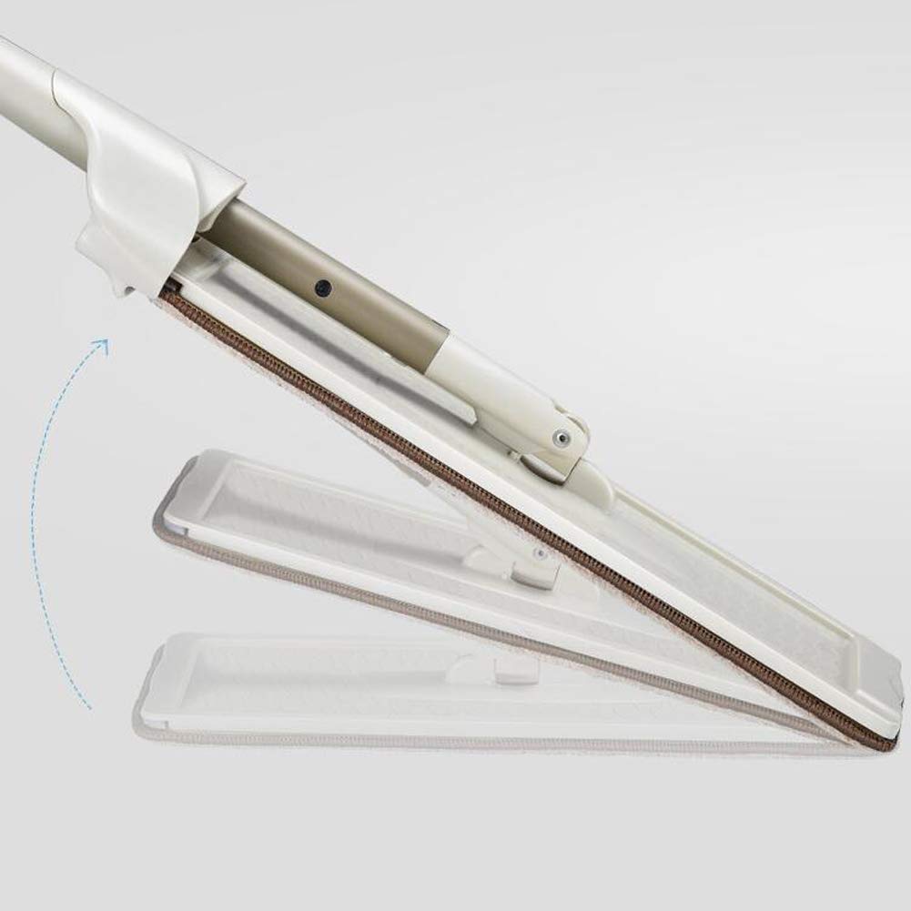 Mop per la Pulizia dei Pavimenti, tamponi in Microfibra Auto-strizzanti Manico Flessibile Mop per la Cucina del Soggiorno