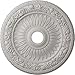 Ekena Millwork CM23BEUWF Bellona Ceiling Medallion, 23 5/8"OD x 3 5/8"ID x 1 1/8"P, Hand-Painted Ultra Pure White