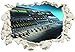 Produktbild Unified Distribution Soundcraft Digital Mixing Console - Wandtattoo mit 3D Effekt, Aufkleber für Wände und Türen Größe: 92x61 cm, Stil: Durchbruch
