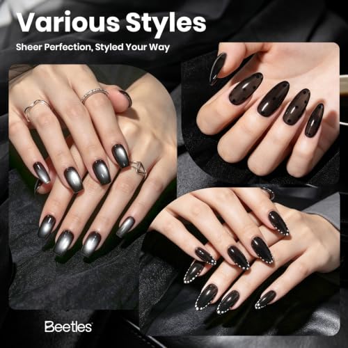Image of Beetles Black Sheer Jelly Gel Nail Polish
