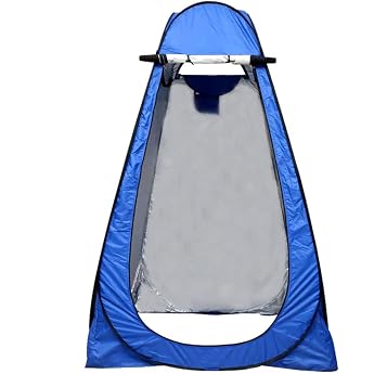 Pop Up Shower Tent Camping Toilet Tent Changing Tent Portable Privacy Screen Tent for Outdoor Hiking Beach Royal Blue