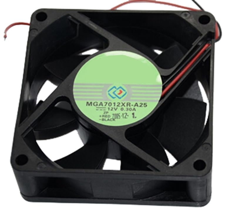 Ventilador de refrigeración de 12V MGA7012XR-A25 extractor interno de 70mm y 0.3A