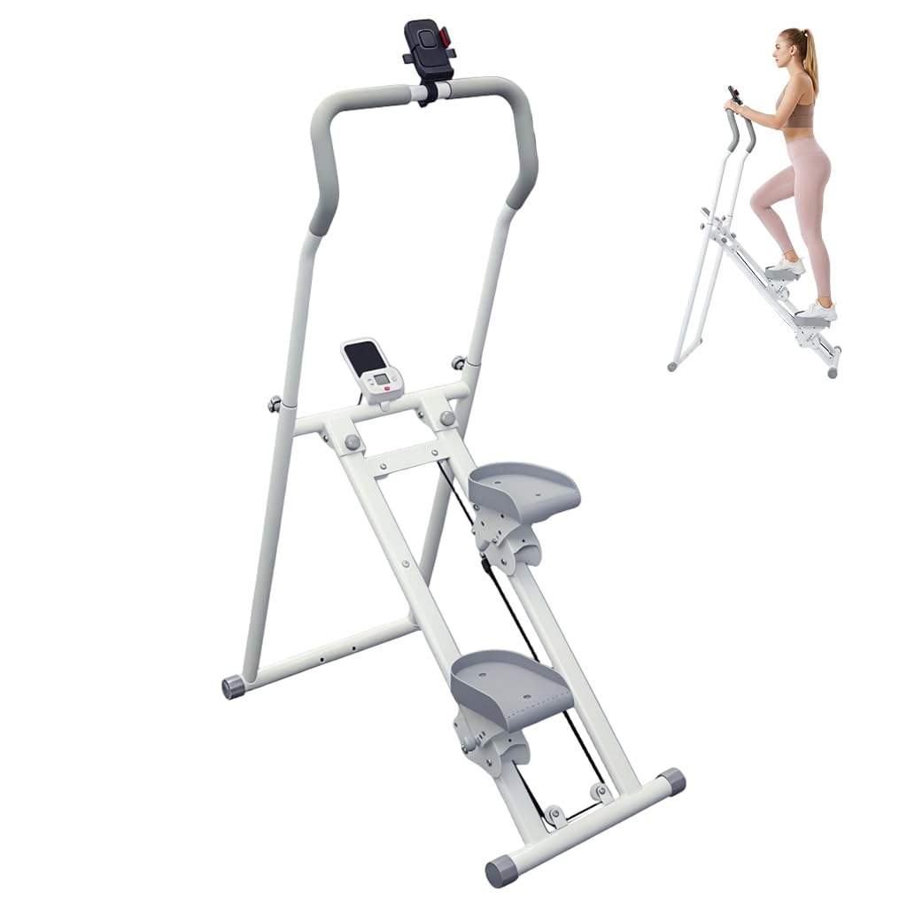 Proberos® Vertical Step Climber Home Workout Exercise Machine with Digital Display, Adjustable Paddles and Resistance Levels, Compact Indoor Full-Body Aerobic Workout for Legs, Core & Arms-image-30