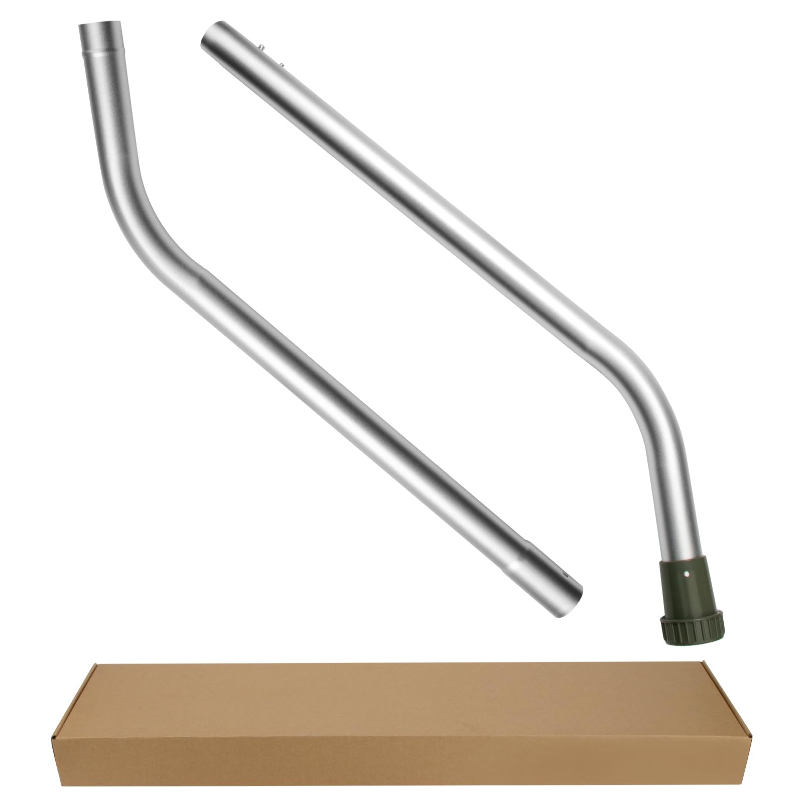 Photo 1 of 1.5" Vacuum Wand Replacement for ProTeam Backpack Vacuum - Vacuum Cleaner Attachment for Pro Team Parts # 101338 2-Piece, 2-Bend Aluminum Wand with Button Lock - 56-inch Long, 1 1/2-inch Diameter