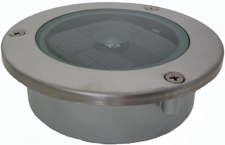 Smart Solar 3081WRM1 Solar Stainless Step Light - White LED, Illuminates Automatically During Darkness, Made From Stainless Steel and Glass