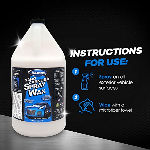 Nano Carnauba Spray Wax, cera líquida para auto 1 galón miniatura 7