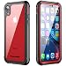 iPhone XR Clear Case, ImpactStrong Ultra Protective Case with Built-in Clear Screen Protector Clear Transparent Full Body Cover for iPhone XR 2018 6.1 inch (Red)