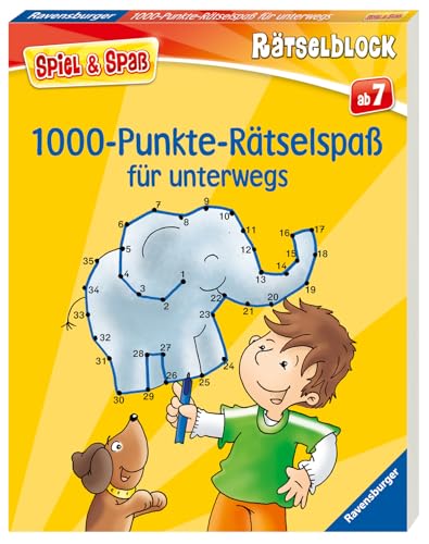 1000-Punkte-Rätselspaß für unterwegs - Rätselbuch ab 7 Jahre,...