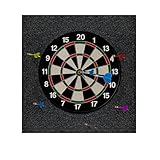 rdutuok 4 protezioni da parete per bersaglio per freccette, 30,5 x 30,5 x 1,3 cm, autoadesive, resistenti, in feltro, per grotte degli uomini, feste e sala giochi