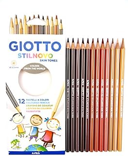 Giotto Stilnovo Skin Tones Colouring Pencils - School Kids Art Student