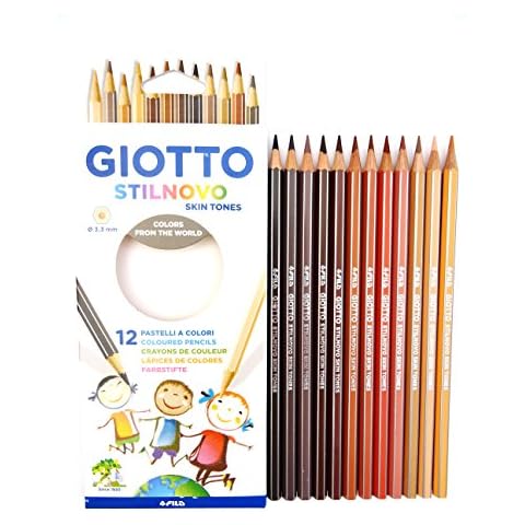 Giotto Stilnovo Skin Tones Colouring Pencils - School Kids Art Student Cover