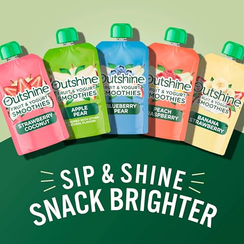 Outshine Smoothie Fruit & Yogurt Smoothie Pouches - Strawberry Coconut (24 Pack)