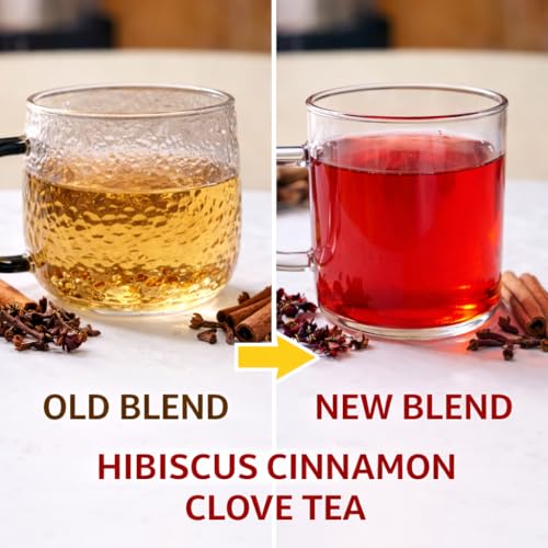 Image of Dabri Hibiscus Green Tea 32 Pyramid Dip Teabags|Pack of 2 x 16 Bags Each|Premium Loose Leaf Blend with Cinnamon, Clove|Natural Hibiscus leaves & Spices|Manage Weight, Hair Regrowth