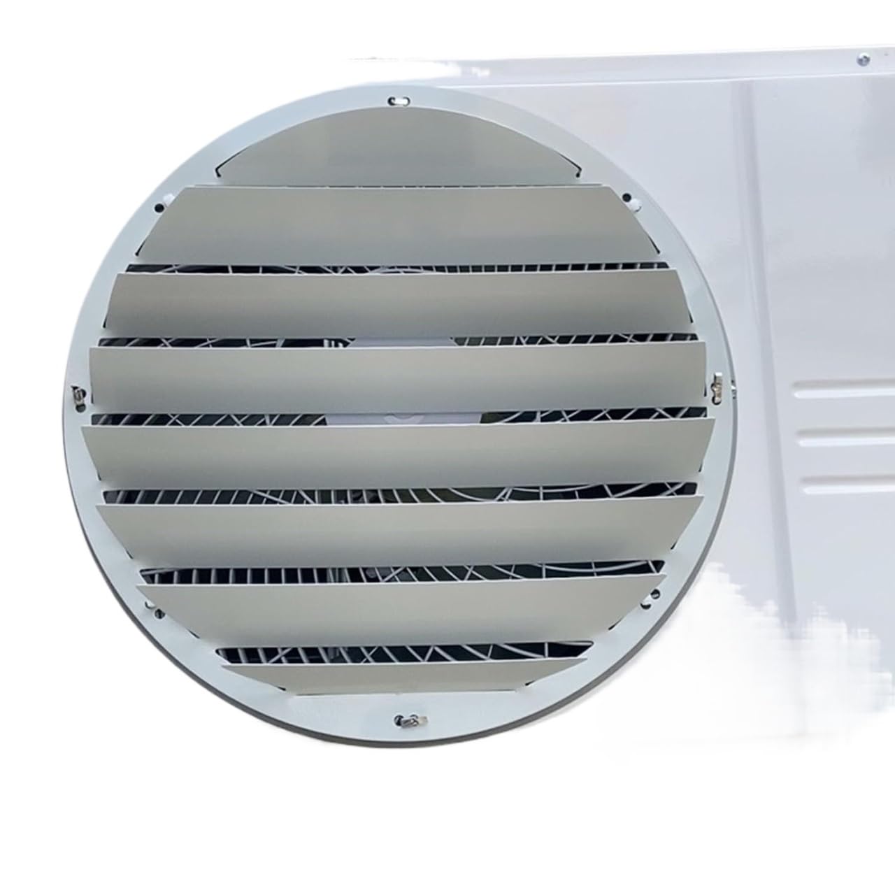AVkgwrtb Stainless Steel Ac Vent Deflector, Stainless Steel AC Condenser Cover, Outdoor Deflector, Ventilation Shield, Multiple Sizes(Rotondo,58x 58CM)