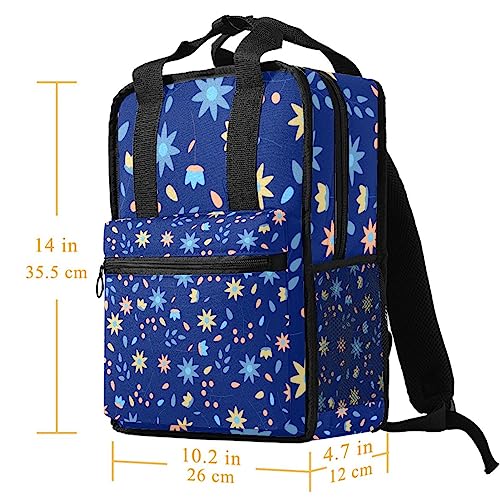 Sac à dos garçons motif fleurs feuilles multicolore ajustable - 5