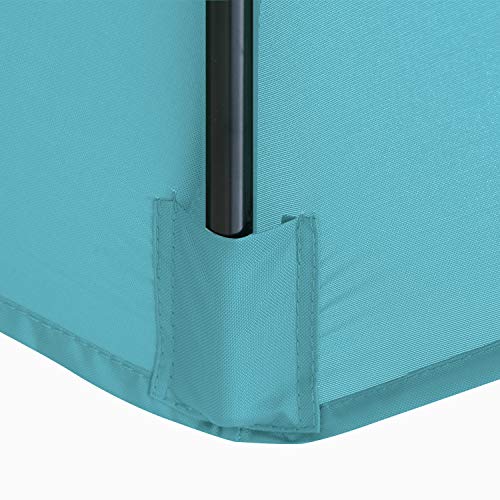 ABCCANOPY 2.7M Sonnenschirm Ersatzdach Patioschirm Marketschirm Ersatz Baldachin mit 8 Rippen,Türkis – Bild 5