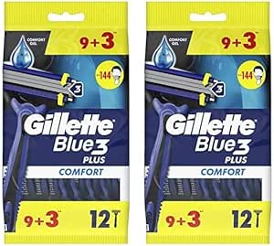 Gillette Blue3 Comfort Kullan At Erkek Tıraş Bıçağı 9+3 Adet 2li paket