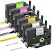 Greateam Compatible Label Tape Replacement for Brother Label Maker TZe P-Touch Tape 12mm 0.47" TZe-231 TZe-631 TZe-335 TZe-131 TZe-MQP35/MQG35, 6-PK