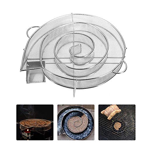 Cold Smoke Generator, Pellet Raucher Box Edelstahl Grill Raucher Box, Sägemehl Raucher heiß und kalt Rauchen, für BBQ Holz Chips Kohle Gas