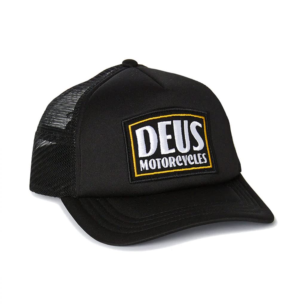 Deus Unisex Black Ex Machina Crimson Trucker Hat - One Size