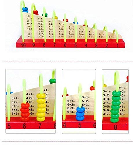 Homies International, Wooden Calculation Shelf for Learning Counting Addition Subtraction Mathematical Functions, Kids Ages 3+ Years, Multi-Color - Image 5 thumbnail
