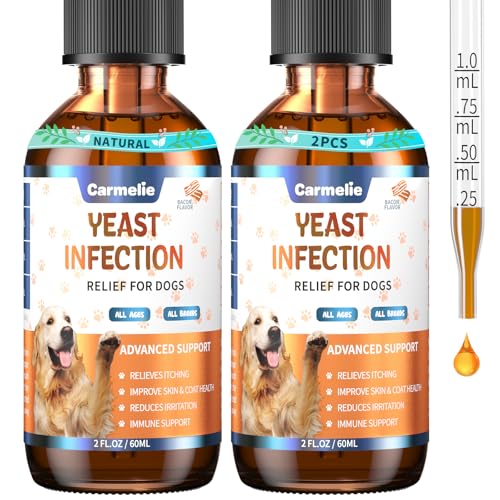 2PCS Yeast Infection Treatment for Dogs, Carmelie Support Healthy Itch Relief, Ear Paw Discomfort...