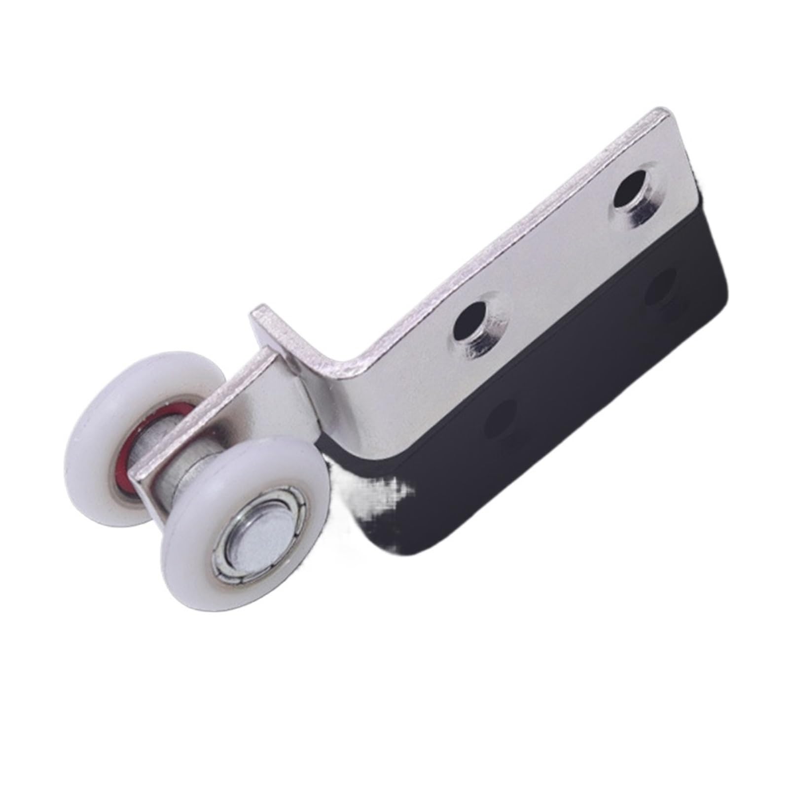 10 Stück Biegerohr Metalllager Flaschenzug mit zwei Kunststoffrädern for Schiebetürfensterschrank | Pulleys