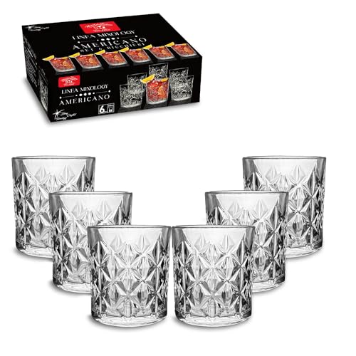 ARCA Set di 6 Bicchieri Old Fashioned Vetro, Cocktail, 33 cl (Negroni)