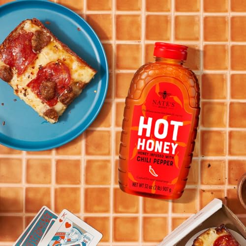 Image of Nate's Hot Honey - 32 oz Squeeze Bottle (Pack of 12)