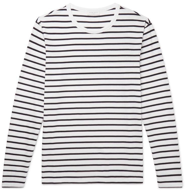 Baeship Men’s Cotton Strip Full Sleeve T-Shirt – Comfortable & Stylish Casual Wear, Soft Cotton Fabric, Perfect for Everyday Use-image-5