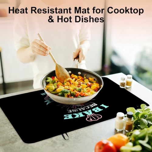 Image of Stove Top Cover for Electric Stove 28 inchx 20 inch, Baking Lover Heat Resistant Glass Top Stove Cover Protector, Glass Cooktop Covers, Kitchen Non-Slip Drying Mat Flat Electric Stove Top Covers