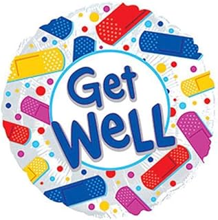 LOONBALLOON Get Well Balloons, 17â€³ GET Well Colorful BANDAIDS