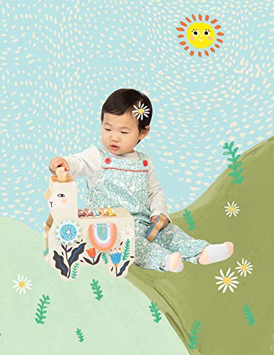 Manhattan Toy Musical Llama Wooden Instrument For Toddlers With Maraca, Clacking Saddlebags, Drumsticks, Washboard & Xylophone #TOP3