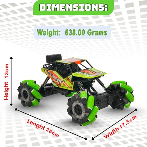 Image of Gooyo GY-015SS Rechargeable Explorer Climb Spray Monster RC Car, Power Source: in-Built Battery for Car (Included) & 2xAA Battery for Remote Controller (Not Included) (Green)