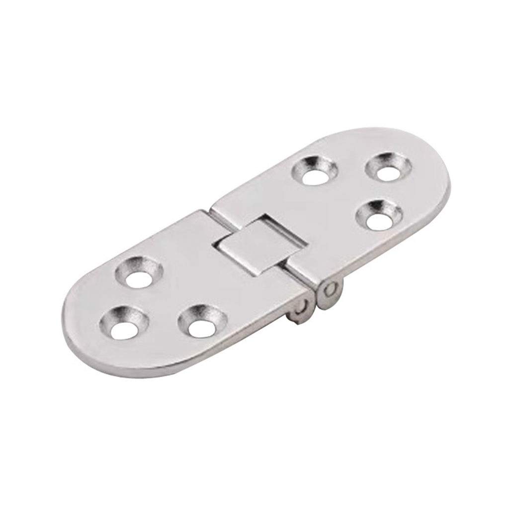 Nvsfzgiyg D 2Pcs Flap Folding Hinges Hidden Hinge Cabinet Table Oors Thicken Zinc Alloy Iy Furniture Conceale Support Screws(D)