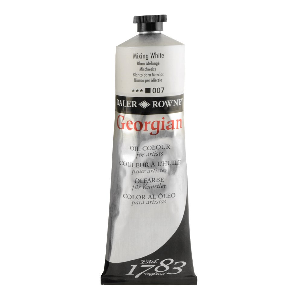 Daler-Rowney Georgian Oil Paint, Aluminium Tube, 7.61oz - 225 ml, Mixing White
