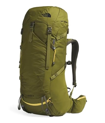 The North Face Terra 55 Backpack - Unisex Hiking Pack, Cinch-Top Opening with Zipper, Pole & Ice Axe Attachments, Forest Olive/New Taupe Green-NPF, Small/Medium - Image 2