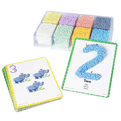 Educational Insights Playfoam Shape & Learn Numbers Set, Flash Card Set, Preschool Kindergarten Classroom Essentials, Ages 3+