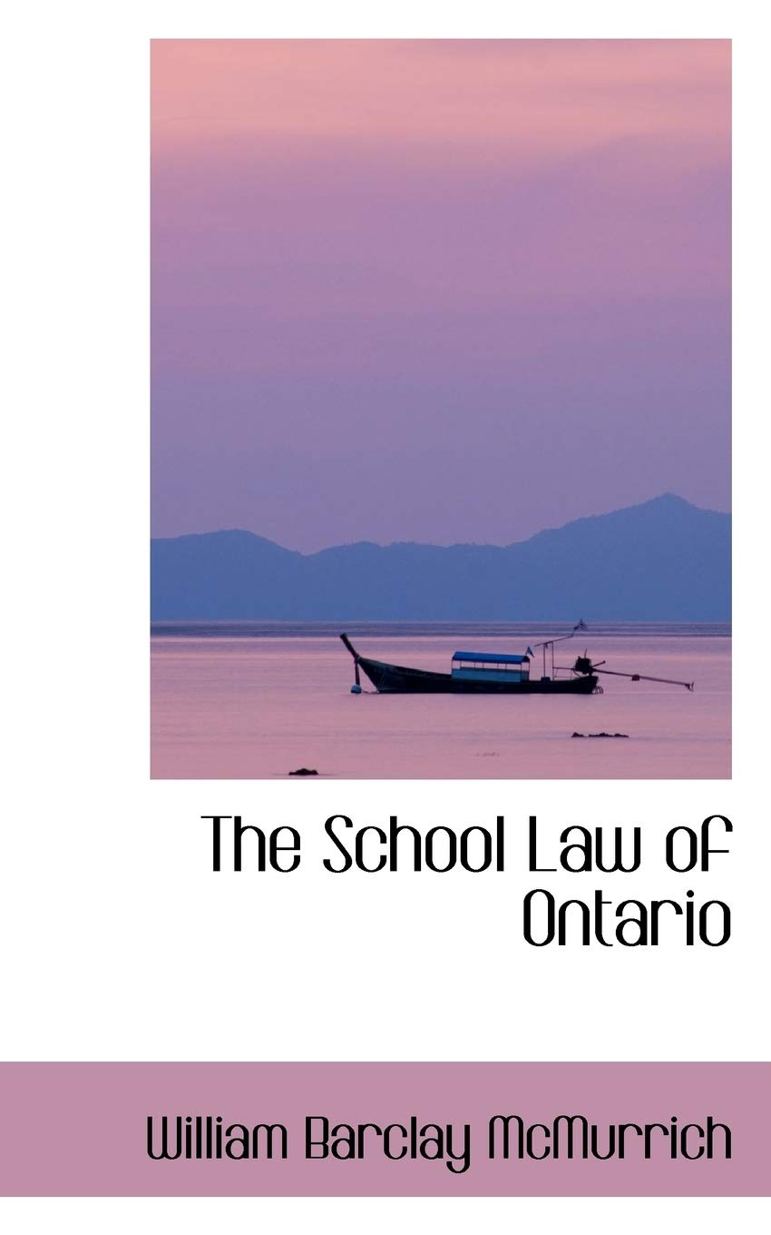 The School Law of Ontario