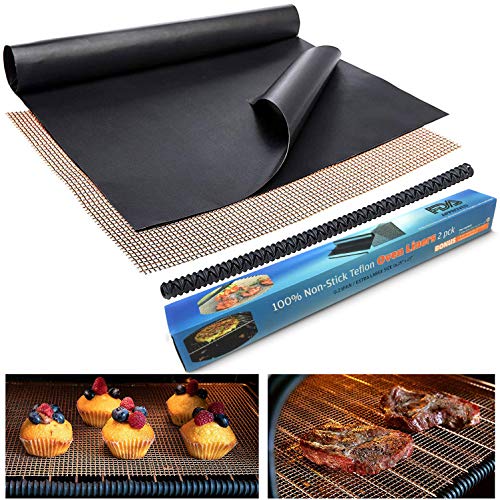 Large Thick Heavy Duty Non Stick Teflon Oven Liners - Oven Liner Pack