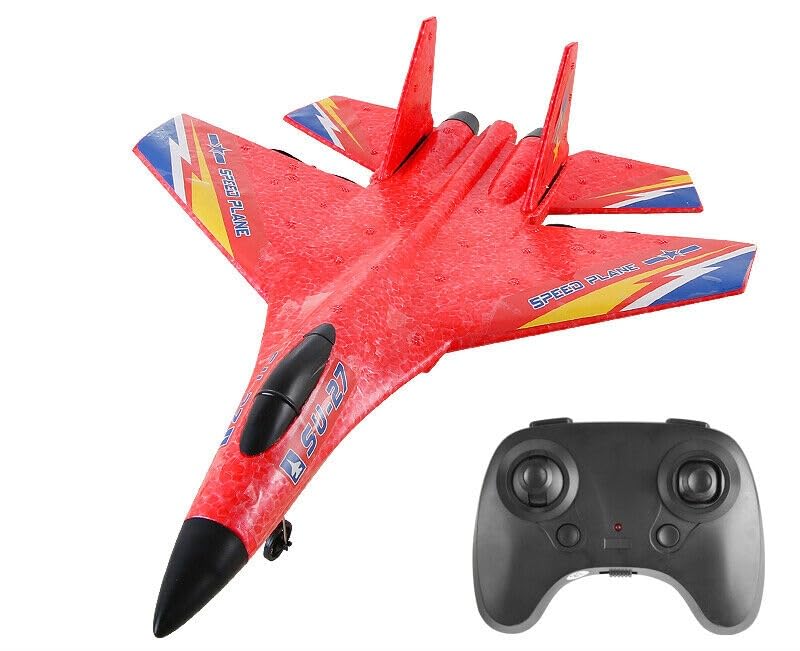 RC Model SU-27 Remote Control Airplane, RC Glider Plane Toy, Gift for Boys and Kids