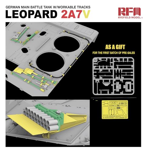 Maquette Char Leopard 2A7V 1:35 détails authentiques Rye Field Model 5109 - 6