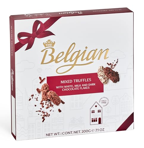 The Belgian Pralinés Surtidos Trufados, Bombones Chocolate belga rellenos - Caja de 200g