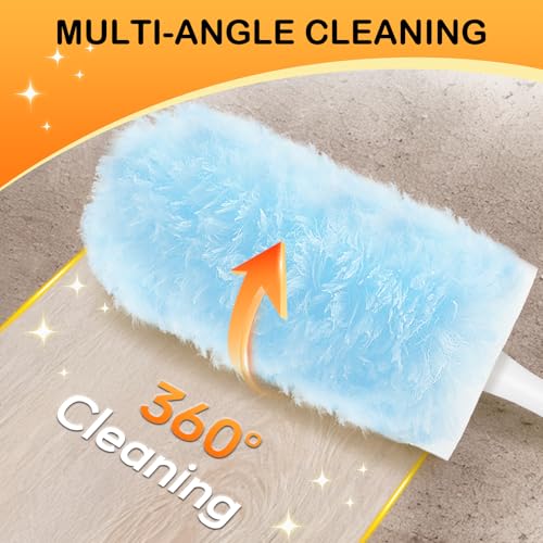 Image of SetSail 25 Count Duster Refills Compatible with Swiffer Dusters, Blue | Compatible with Swiffer Dusters,Disposable Duster Refill,Multi Surface 360 Duster Cleaner,for Ceiling Fan, Blind, Furniture